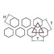 Tôle noire perforée sur mesure, trous hexagonaux "nid d'abeille"