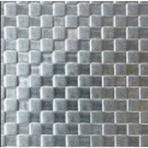 Tôle inox sur mesure à reliefs "Squares", épaisseur 0,8 mm